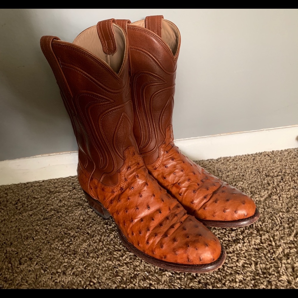 Tecovas Wyatt Pecan Ostrich